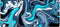 Abstracte blauwe muismat met marmer-look en antislip onderzijde – geschikt voor gaming en werk